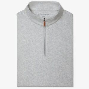 Mizzen + Main KPI Quarter Zip - Size Small, Cool Gray Heather - LIKE NEW